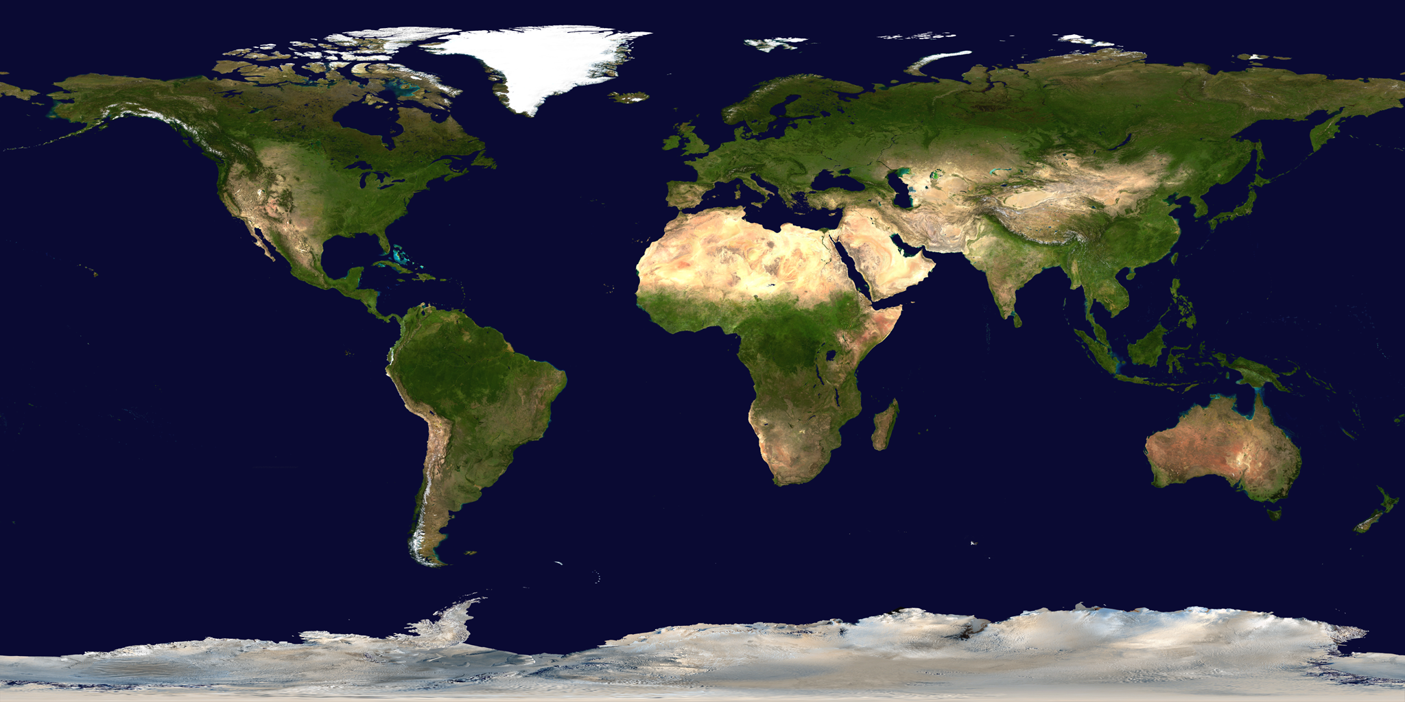 NASA Blue Marble global Earth mosaic